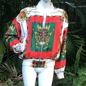 Vintage bomber jacket 80s